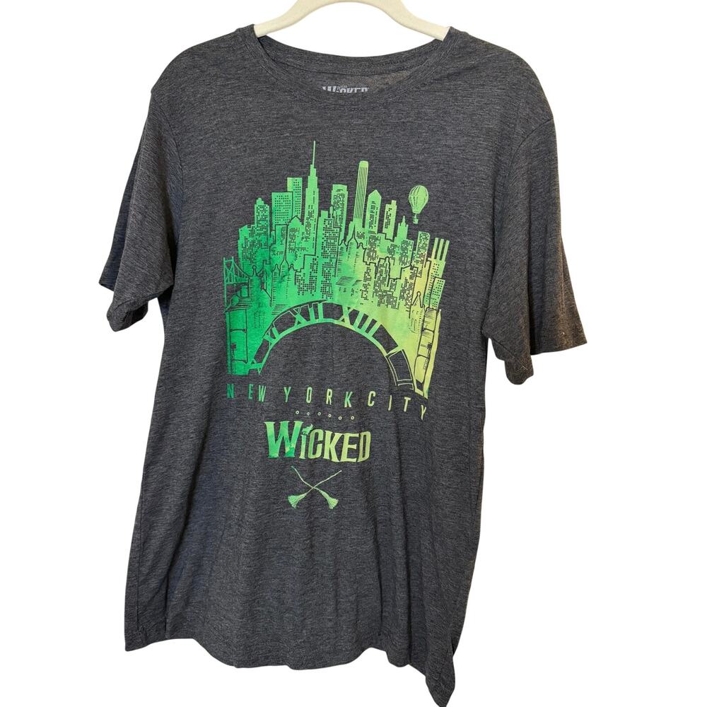 WICKED The Musical BROADWAY SHOW UNISEX New York City CLOCK T-SHIRT Size Medium